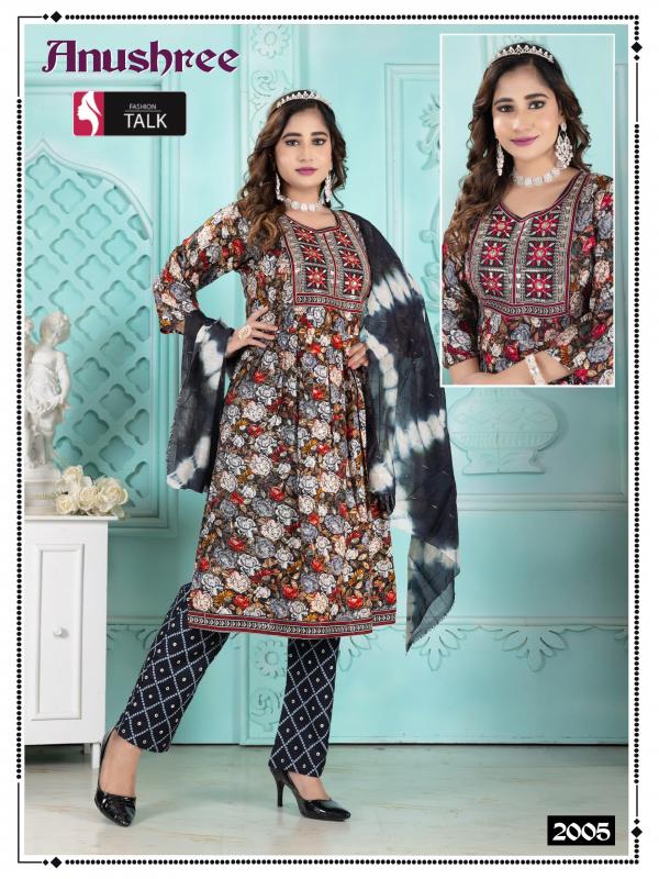 Fashion Talk Anushree Rayon Printed Kurti Bottom With Dupatta